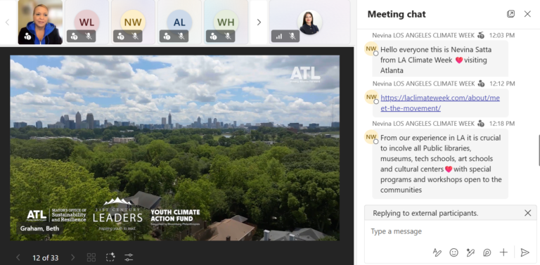 LA Climate Week on the webinar